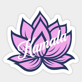 Lotus Flower Kamala Harris for President 2024 Sticker